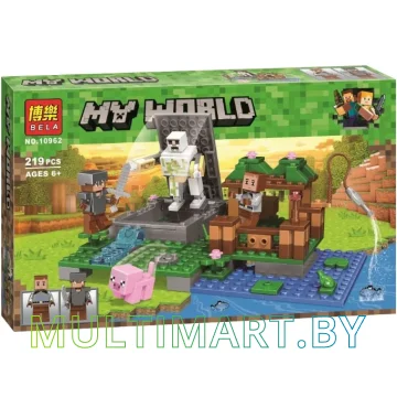 Конструктор Bela My World 10962 Голем на ферме (219 деталей)